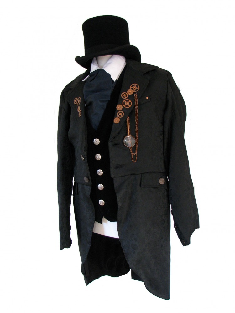 Men's Victorian Edwardian Steampunk Costume Size Large Complete