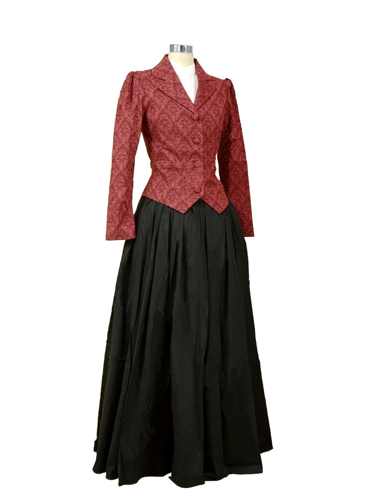 Ladies Victorian Edwardian Day Costume Complete Costumes, Costume Hire